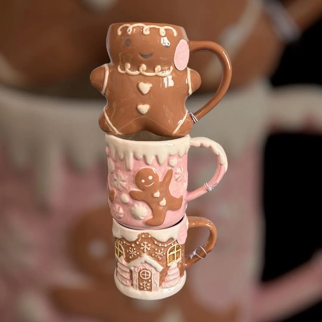 VIRAL Pink Gingerbread Mugs - Etsy Canada | Etsy (US)