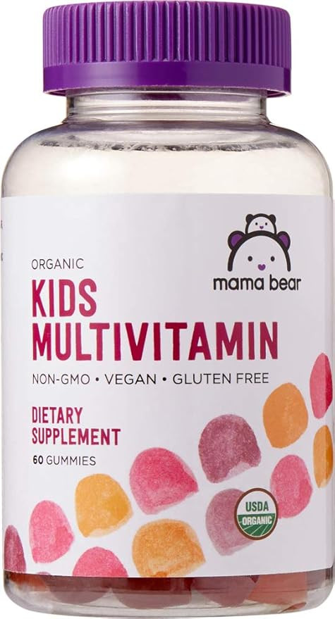 Amazon Brand - Mama Bear Organic Kids Multivitamin, 60 Gummies, 1 Month Supply (Packaging May Var... | Amazon (US)