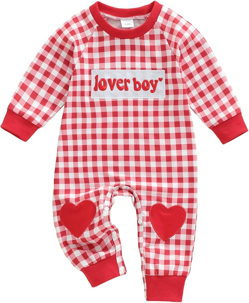 Newborn Baby Boy Easter Outfit Cross Church Romper Infant Short Sleeve Baptism Striped One Piece ... | Amazon (US)