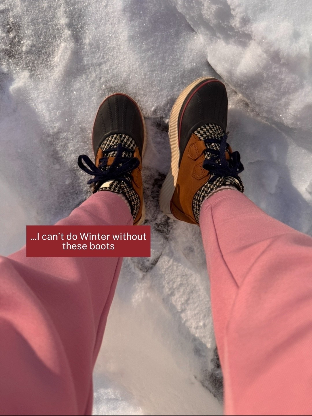 Varley sweatpants follow the size chart, I wear an xs 25l (5’3” size 4/small), favorite sorel winter boots true to size and walk all day comfortable, warm cozy thick Kule socks 
xo, Claire 

#LTKPetite #LTKmomlife #LTKSeasonal