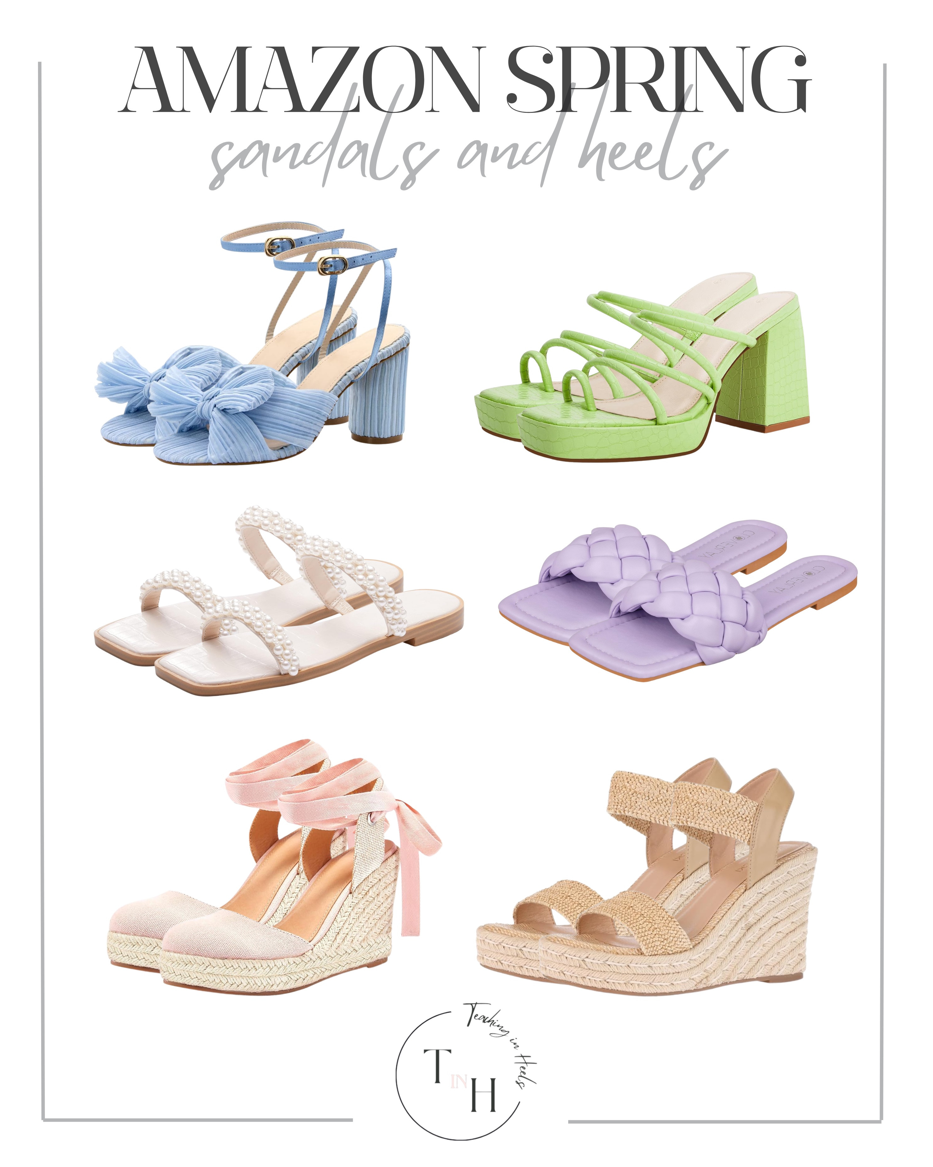 Amazon Spring Sandals & Heels

Affordable denim 
Spring loungewear
Spring activewear
Spring sandals
Spring Sunglasses
Spring accessories
Woven Purse
Gold Earrings
Spring fashion
Spring mini dress
Ballet flats
Spring OOTD
Casual spring OOTD
Spring sneakers
Lounge sets
Spring denim

#LTKSeasonal #LTKShoeCrush #LTKSaleAlert