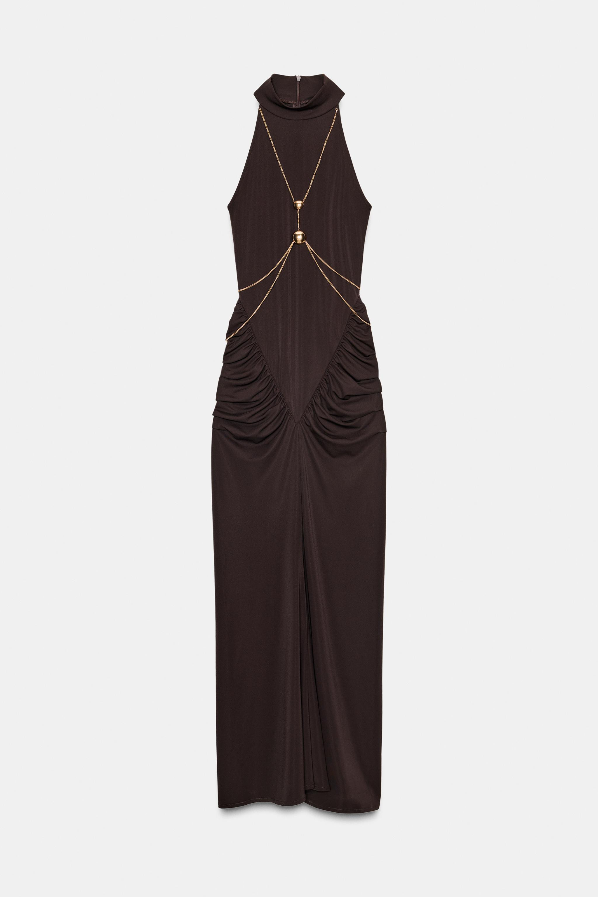 CHAIN HALTER DRESS | Zara US