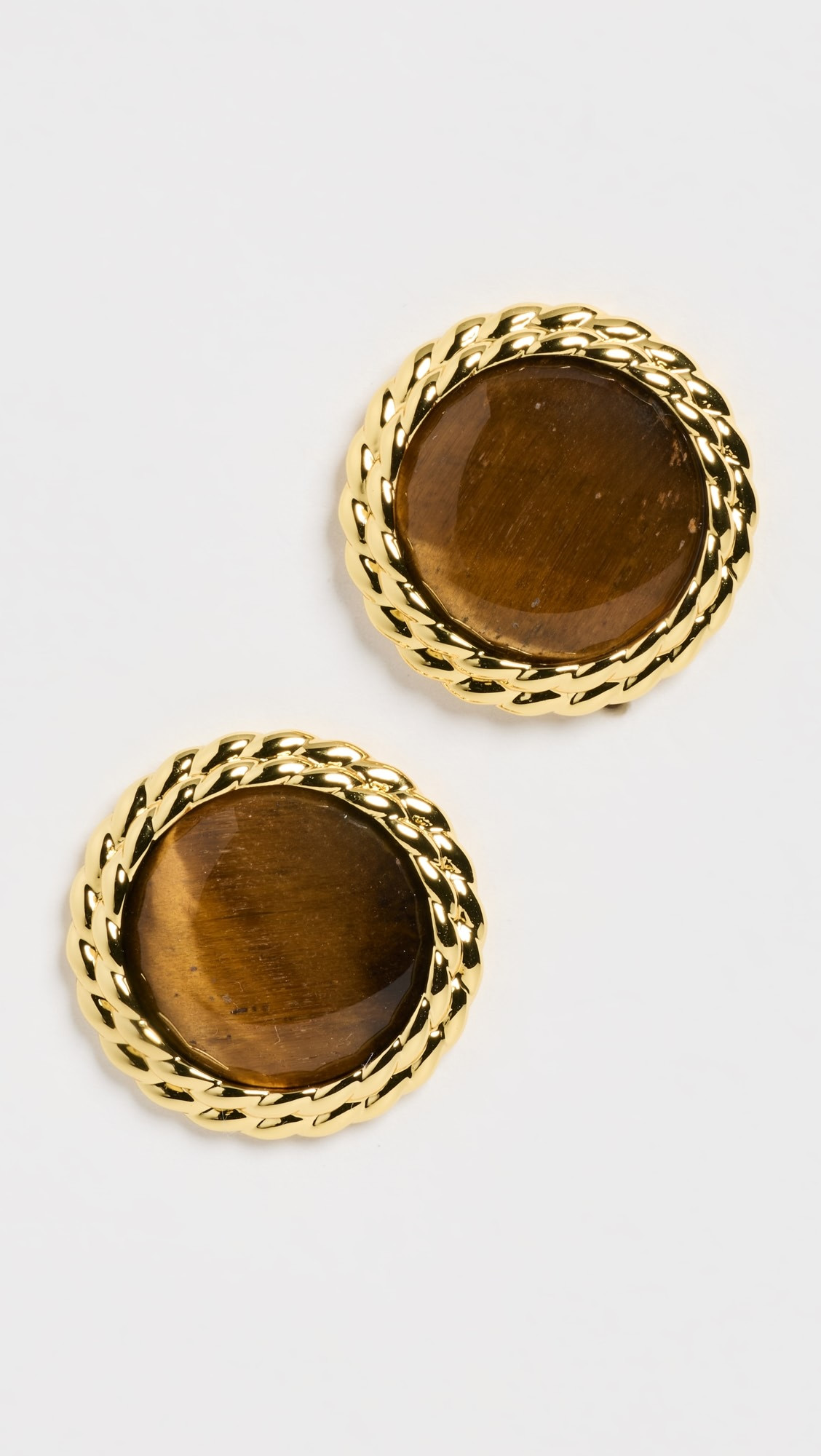 Round Tigers Eye Studs | Shopbop