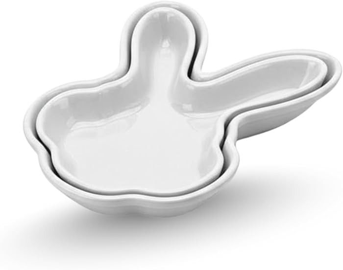 BIA Bunny Head Bowl Set of 2 – Easter Stoneware Serveware, 14 oz & 7 oz Nesting Bowls for Dips,... | Amazon (US)