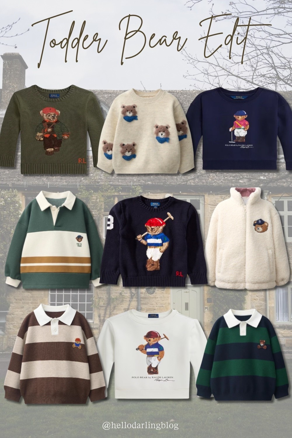 Toddler Bear Sweaters & Preppy Fall Boy Outfits

The cutest toddler boy sweaters for fall 🧸🤎 From classic bear sweaters and rugby polos to cozy quarter-zips and Ralph Lauren Polo Bear styles - these are perfect for preppy toddler outfits, fall family photos, Thanksgiving outfits, and everyday boy style. Shop all my favorite toddler fall clothes + baby boy sweaters in my LTK! 🛍️

#toddlerboy #toddleroutfits #toddlerboyclothes #boymom #falloutfits #toddlerfalloutfits #preppytoddler #preppystyle #toddlerstyle #babyboyclothes #sweaters #fallfashion #LTKkids #LTKfamily

#LTKootd #LTKKids #LTKBaby