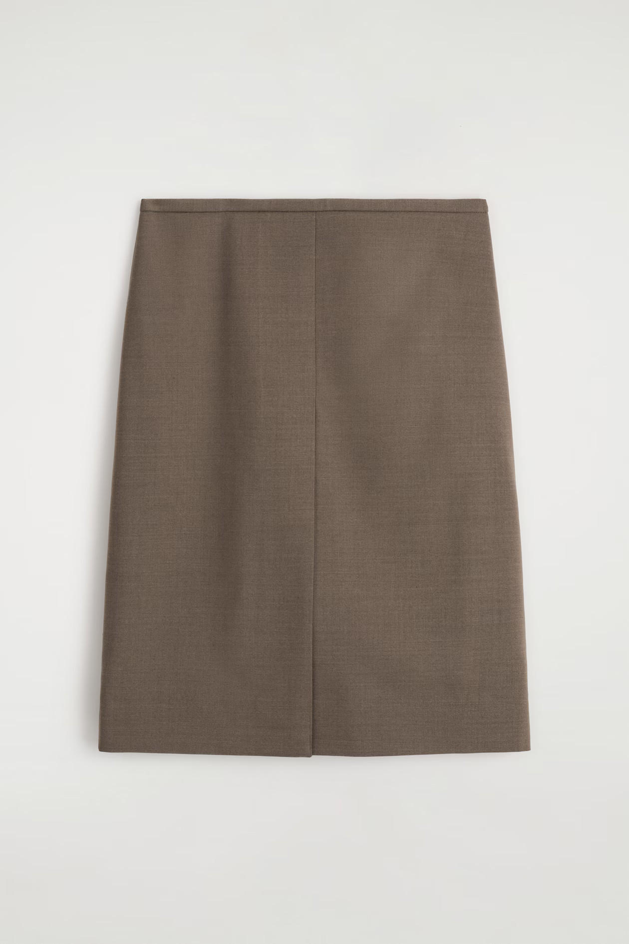 MERINO WOOL-BLEND PENCIL SKIRT - BROWN | COS | COS (EU)