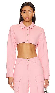 Mother of All Kiko Crop Jacket in Pink from Revolve.com | Revolve Clothing (Global)
