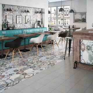 Merola Tile Corinto Provenzal Colors Mix 6-1/4 in. x 12-3/4 in. Porcelain Floor and Wall Tile (8.... | The Home Depot