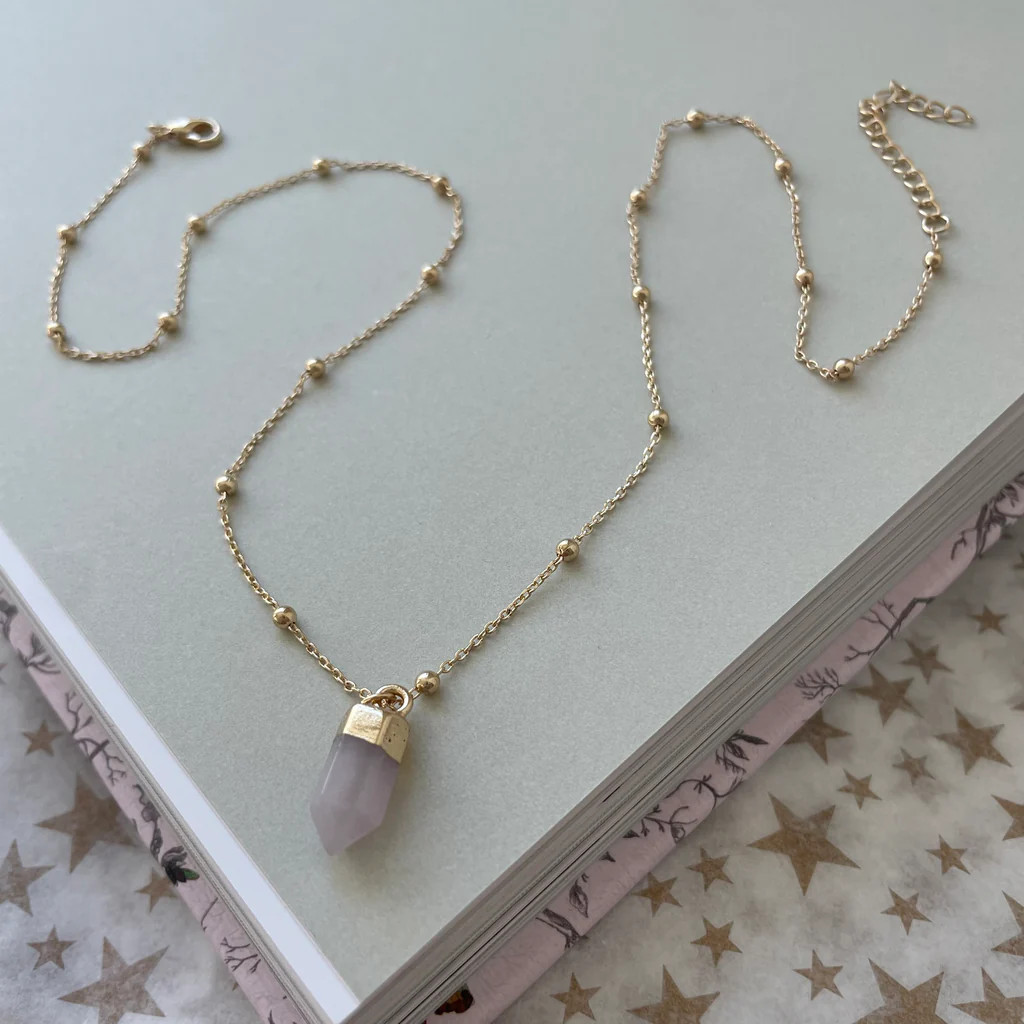 Quartz Stone Necklace | Erin McDermott Jewelry