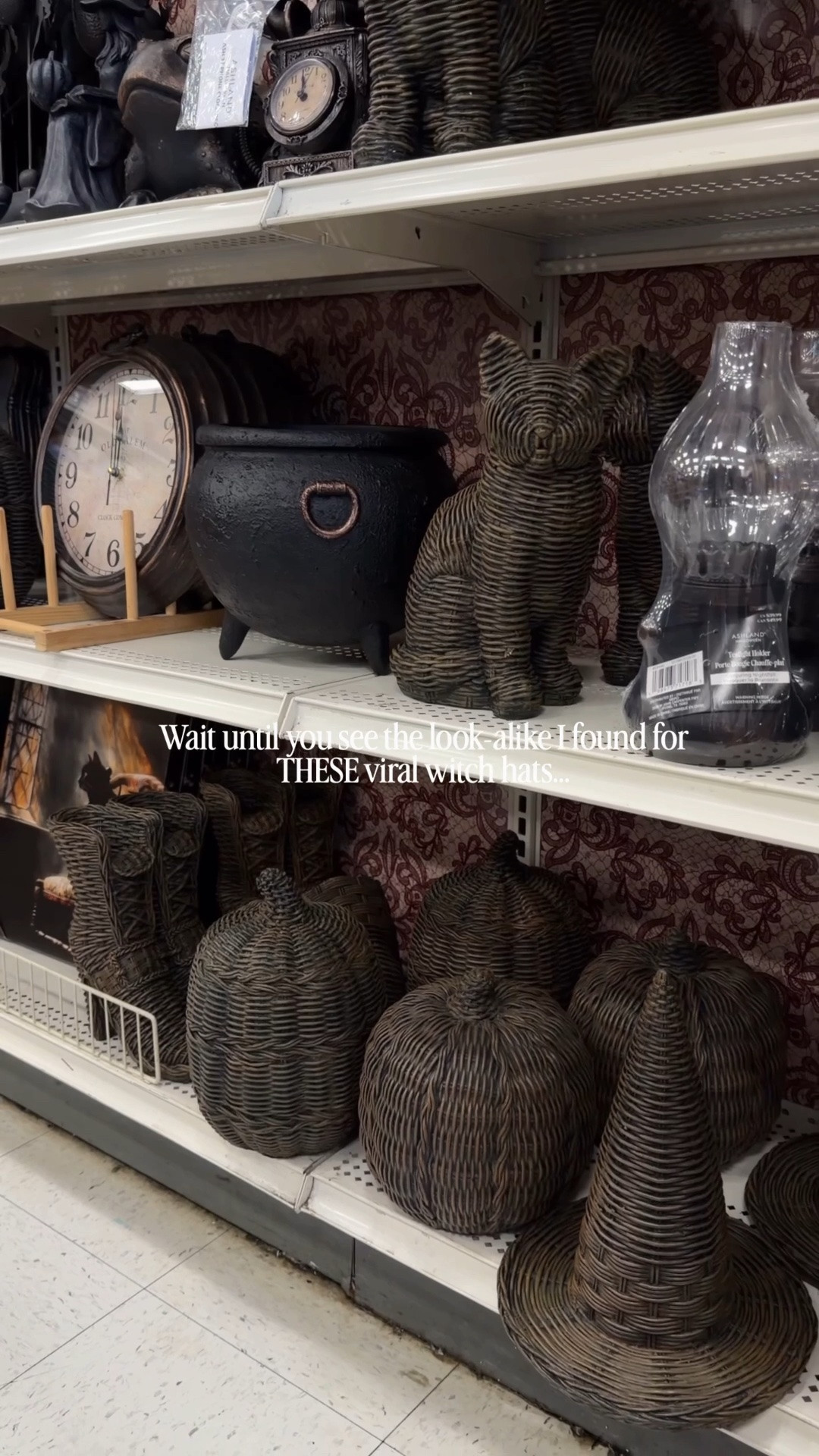 If you missed the viral McGee & Co. witch hats… consider this your second chance. 🧙🏼‍♀️👀
These are SO similar and the matching pumpkins?! 🤌🏼 If you love understated Halloween decor that still feels classic and timeless, these are for you.
Such a good designer look for less and one of those Halloween finds I have a feeling won’t last long. 🐈‍⬛

#LTKSeasonal #LTKHome