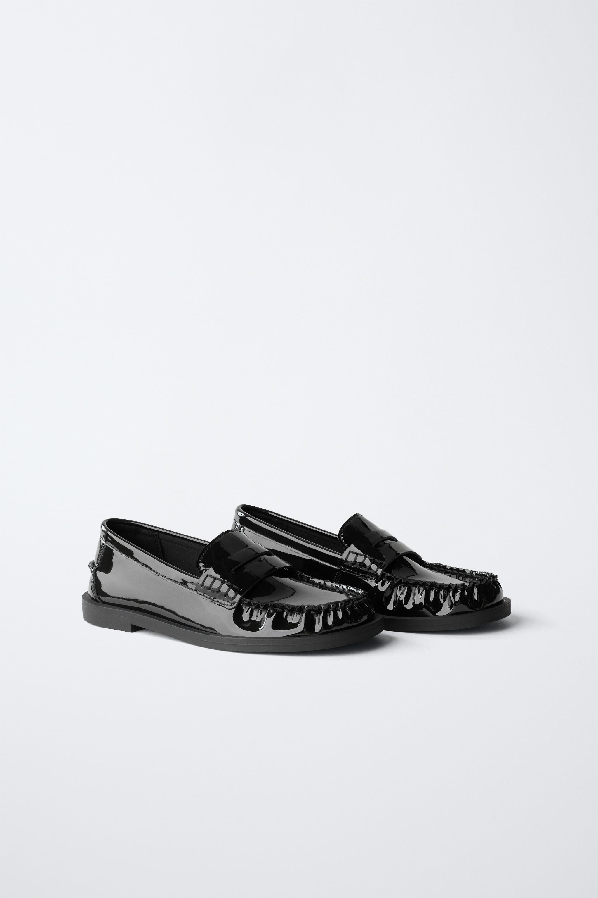 PATENT LEATHER LOAFERS | Zara US