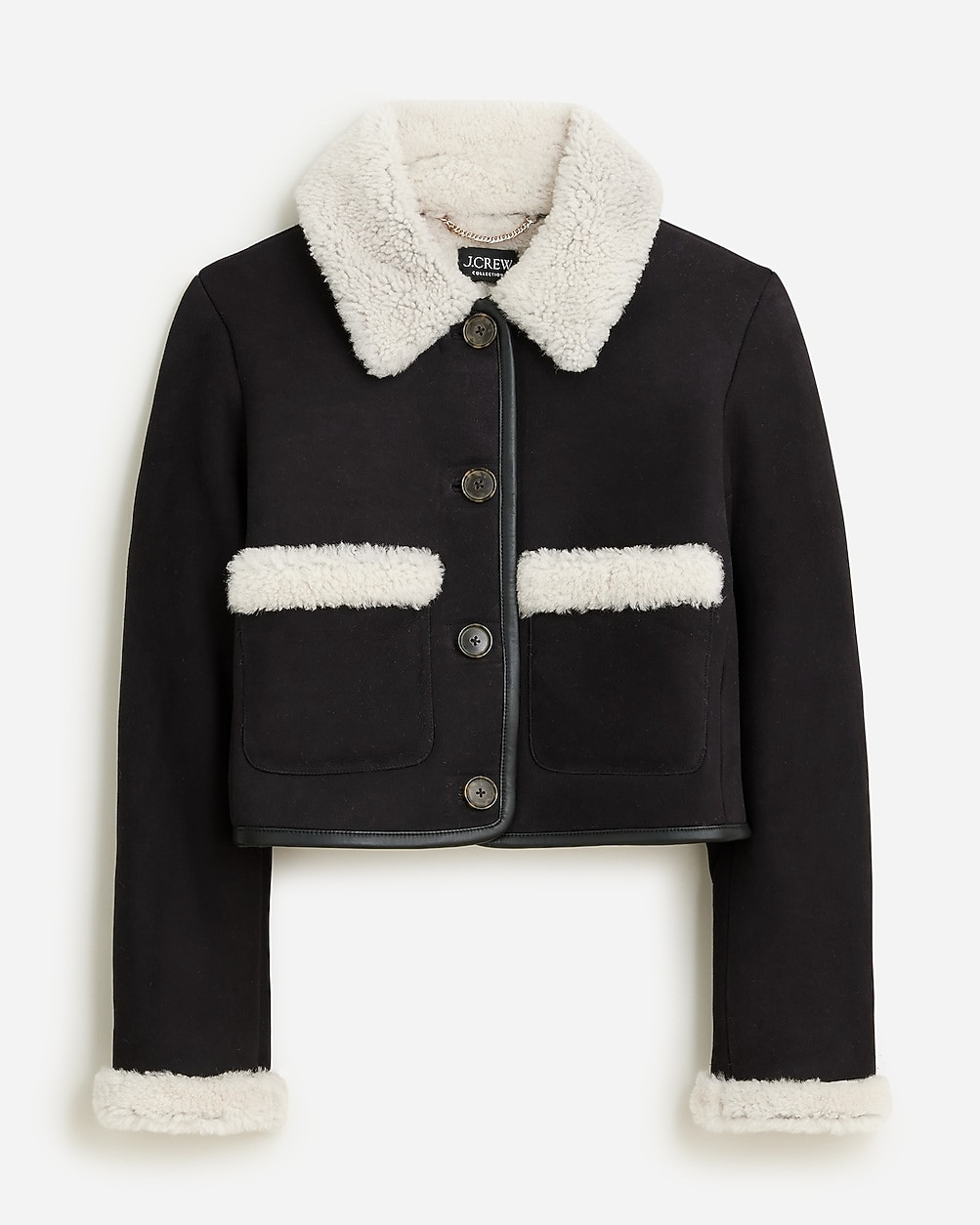 Collection limited-edition cropped shearling jacket | J. Crew US
