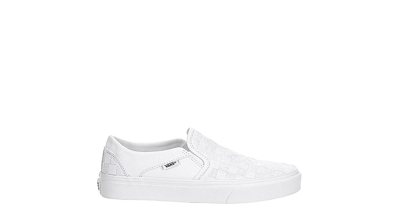 Vans Womens Asher Slip On Sneaker - White | Rack Room Shoes