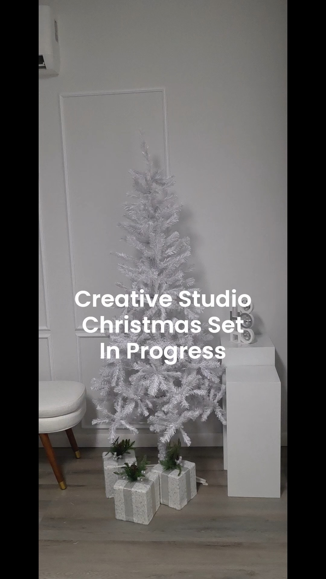 Creative/Photography Studio Christmas Set in Progress