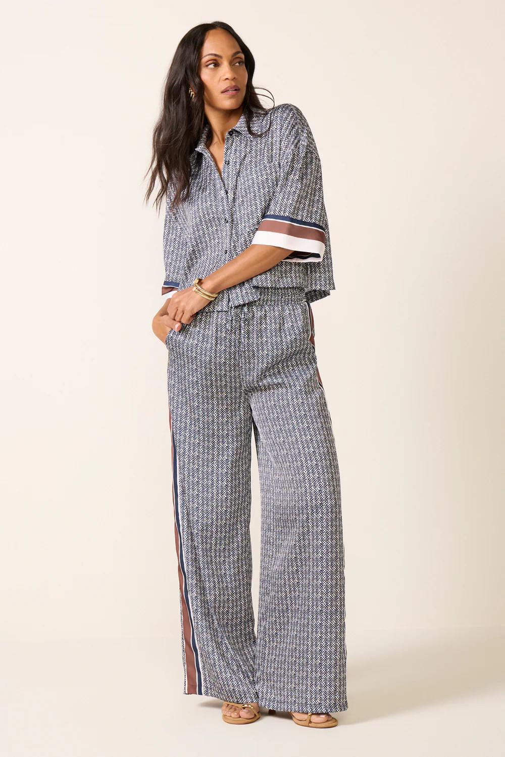 Catherine Satin Shirt | Evereve