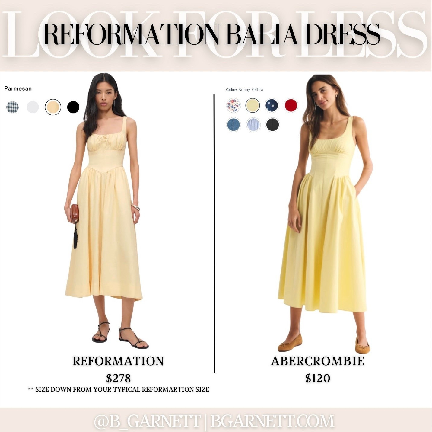 Reformation Balia Lookalike for less than half the price 

Spring dress | Abercrombie | linen dress | reformation lookalike | Abercrombie dress | yellow dress | midis dress | spring outfit 

#LTKmomlife #LTKfitnessgoals #LTKgrwm