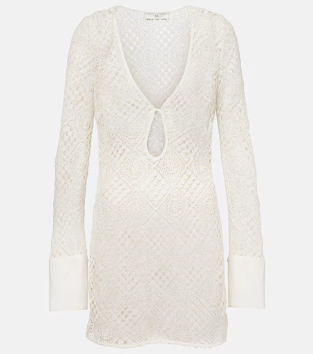 Rayure crochet cotton minidress | Mytheresa (US/CA)