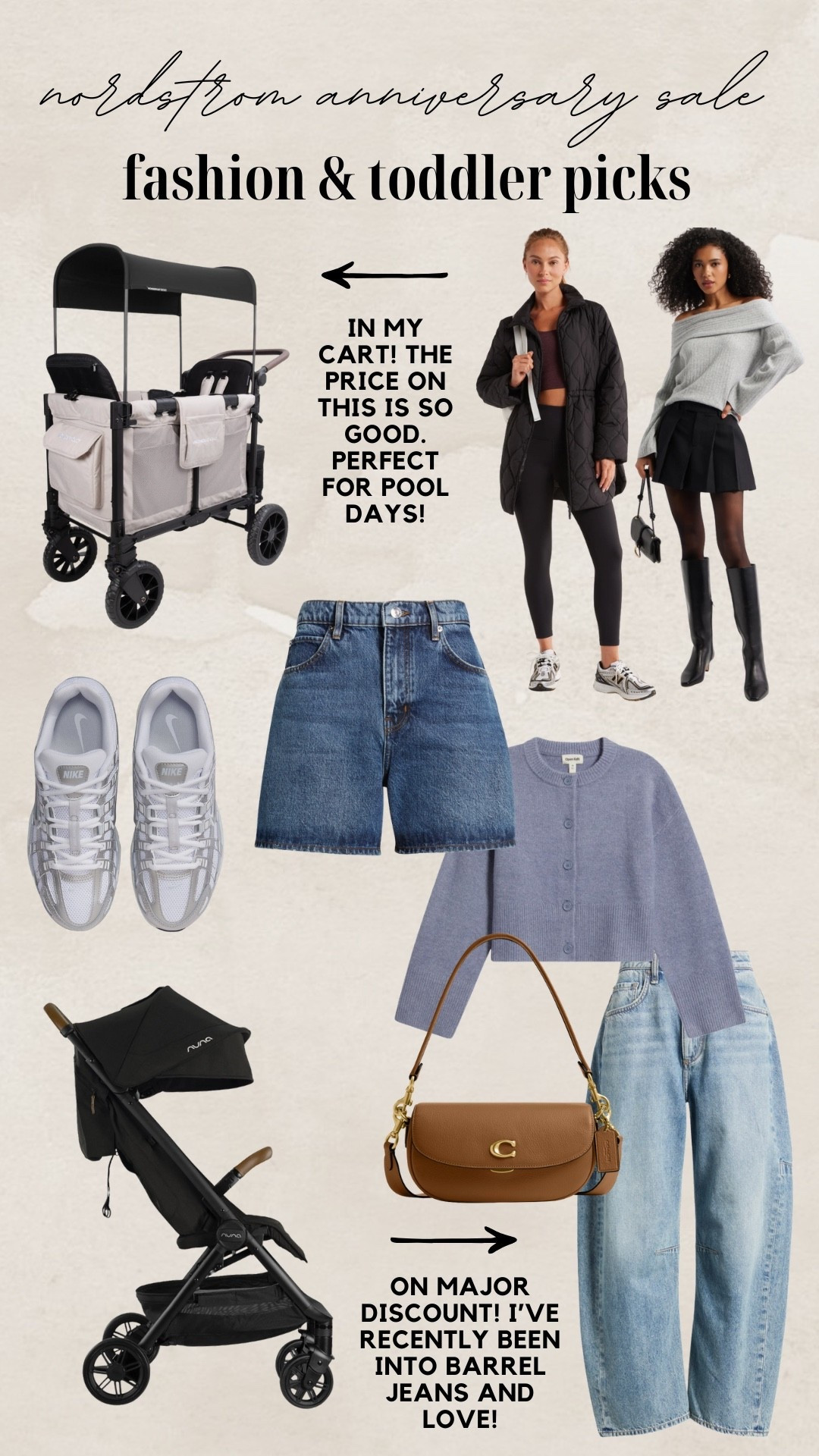 Nordstrom Anniversary Sale // Frame Denim // Coach Bag // Summer Fashion // Nuna Stroller // Nordstrom Toddler // Nike Sneakers 

#LTKSaleAlert #LTKKids #LTKStyleTip