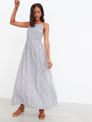 Floral Smocked Fit & Flare Maxi Sundress for Women | Old Navy (US)