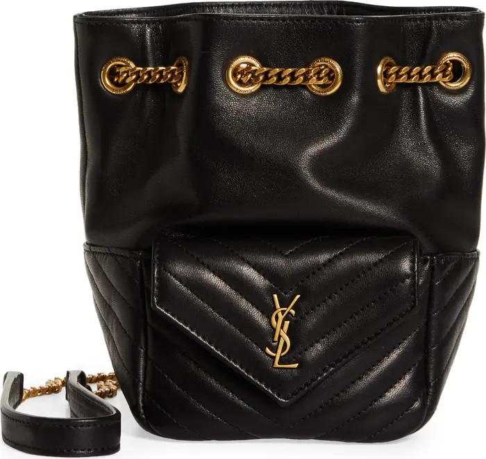 Saint Laurent Mini Joy Matelassé Leather Bucket Bag | Nordstrom | Nordstrom