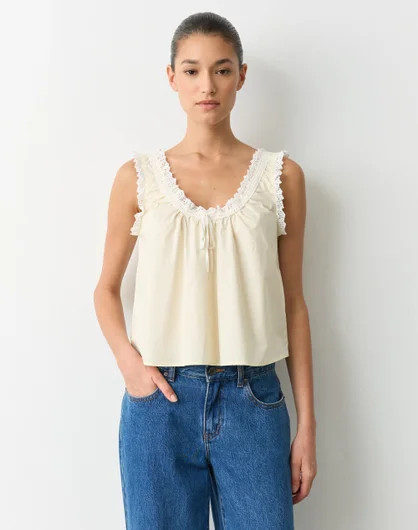 Broderie Baby Doll Top | Glassons (Australia)