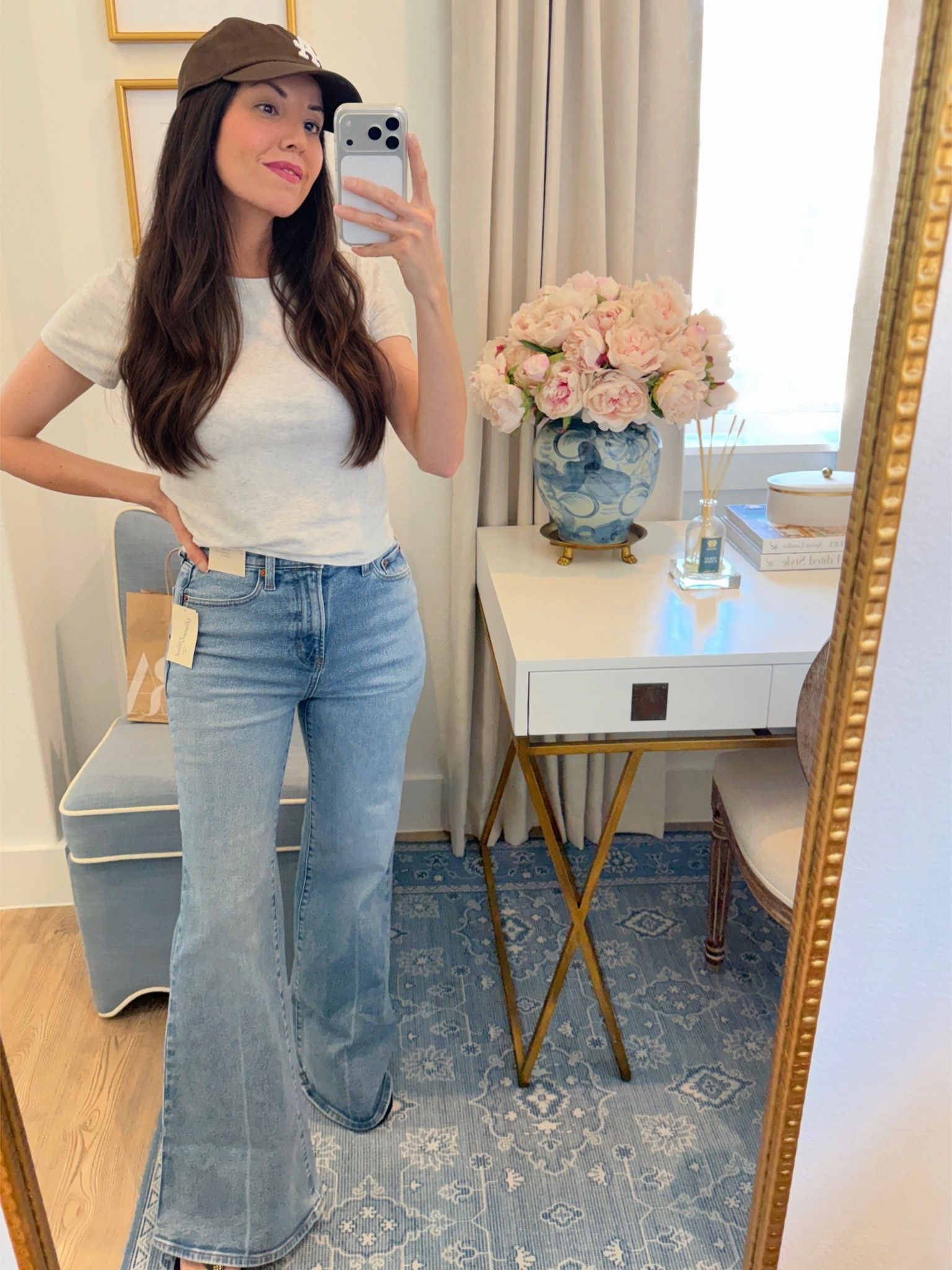 $28 viral Target jeans! 🙌 If you're looking for a more affordable alternative to the Mother Flares, these are a great option. I'm a 24 inch waist wearing the size 2 in the regular length. I'm 5'5", and the length is perfect with heels! 👠 #target

#LTKvlog