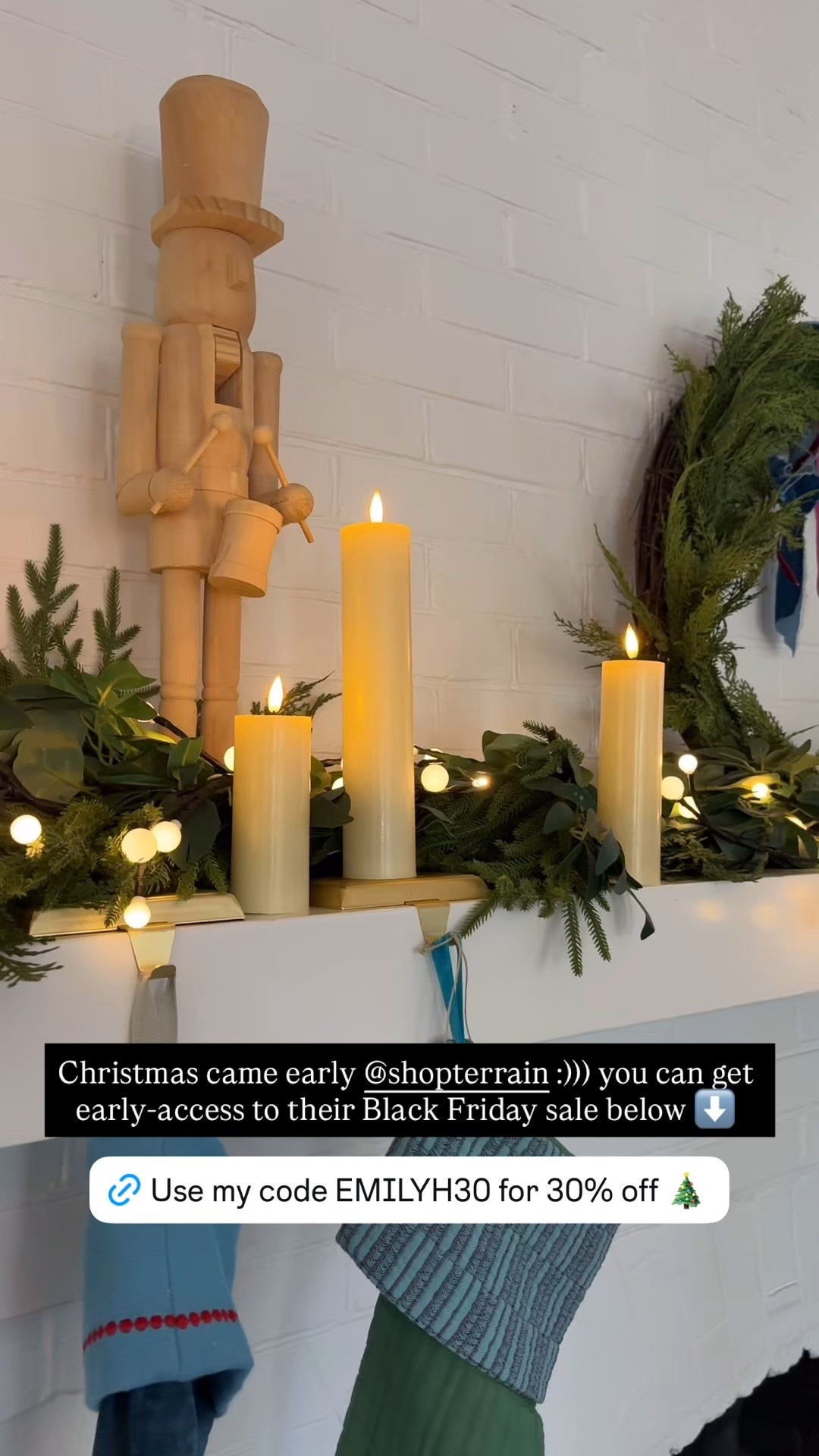 Use my code EMILYH30 for 30% off Terrain:) So much good holiday decor❤️ @shopterrain #terrainpartner