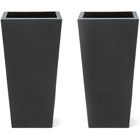 Kante 28 Inch Tall Planter Set of 2, Large Taper Planter for Outdoor Indoor Garden Patio Front Do... | Amazon (US)