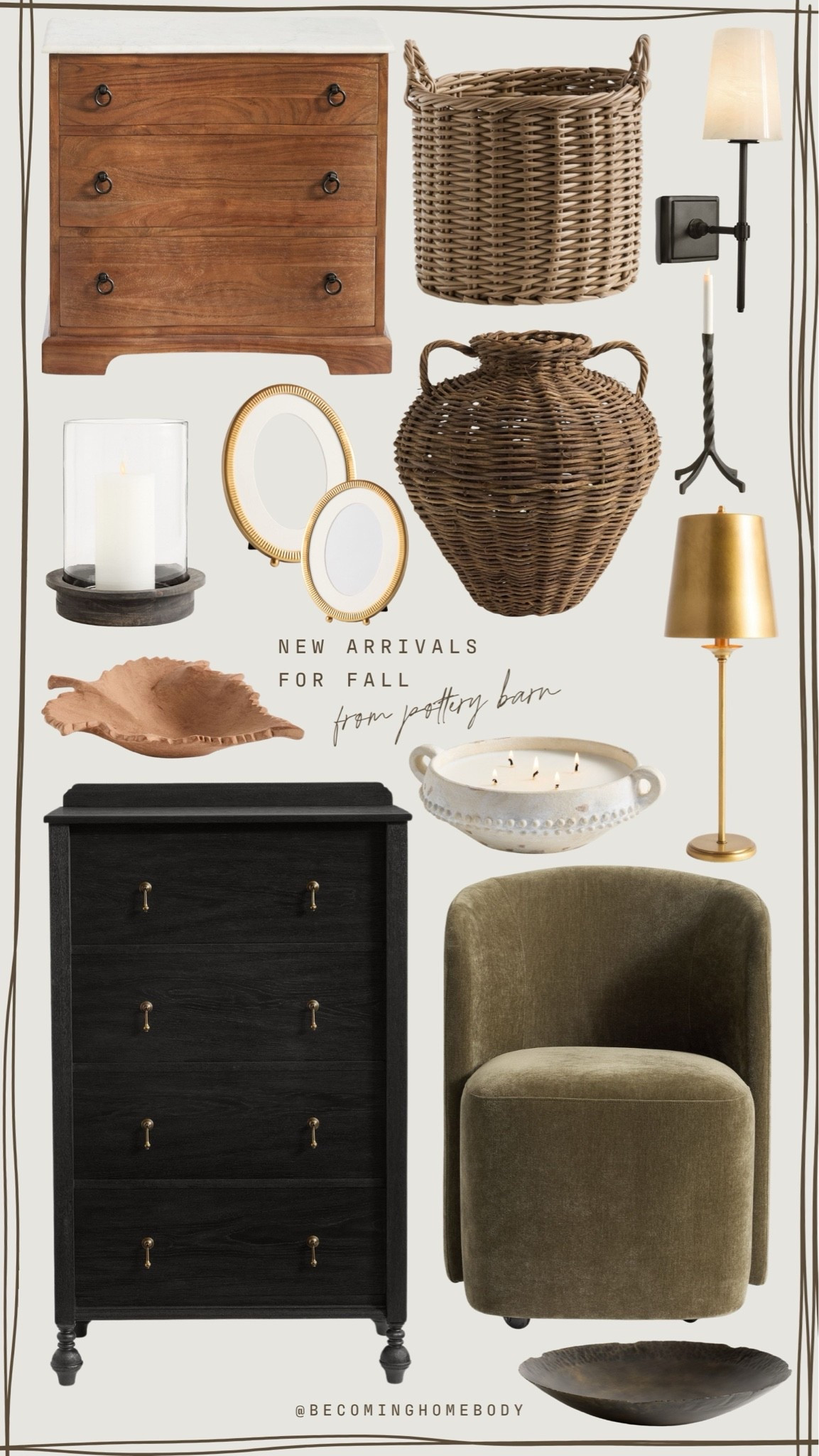 The prettiest new arrivals from pottery barn for the fall season 🤎🍁 How pretty are these moody home accents?

#LTKSeasonal #LTKHome