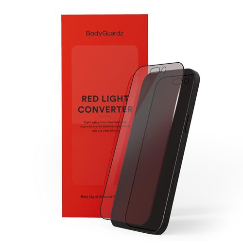 BodyGuardz Red Light Converter Compatible with iPhone Screen Protector - Extreme Impact Protection With Red Light Conversion - Easy Install - 9H Hardness - Case Friendly (for iPhone 16 Pro Max - 6.9 inch) | Amazon (US)