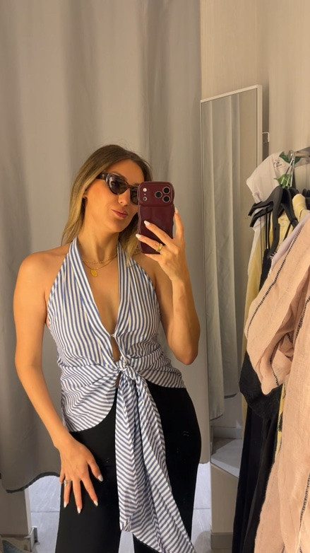 loveeed this top for summer! Wearing small. 

Summer tops 
Summer outfits

#LTKootd #LTKvlog #LTKdayinmylife