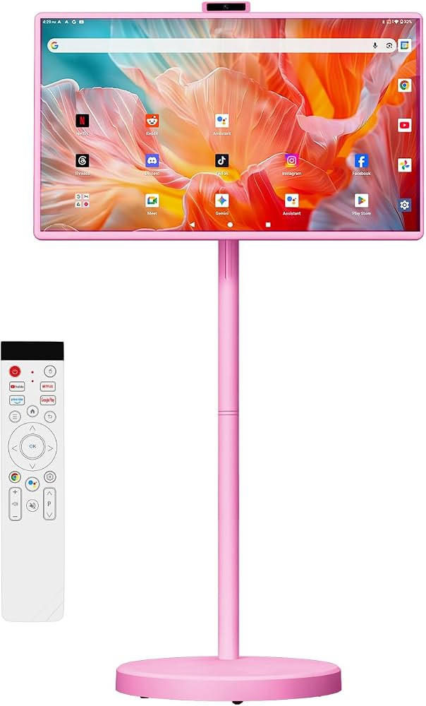 VLH 32 Inch Portable Smart TV on Wheels, 1080P Touchscreen TV with Built-in 38,400mAh Battery, An... | Amazon (US)