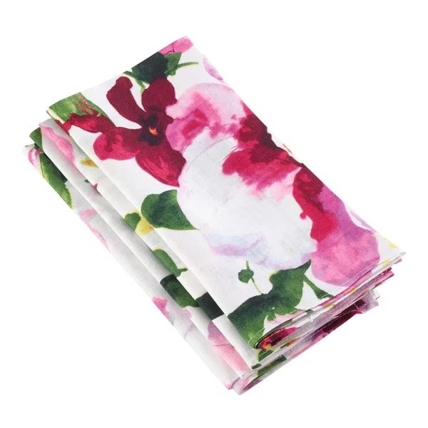 Watauga Linen Floral Square Napkin | Wayfair North America