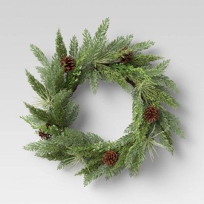 Green Spruce Wreath - Threshold&#8482; | Target
