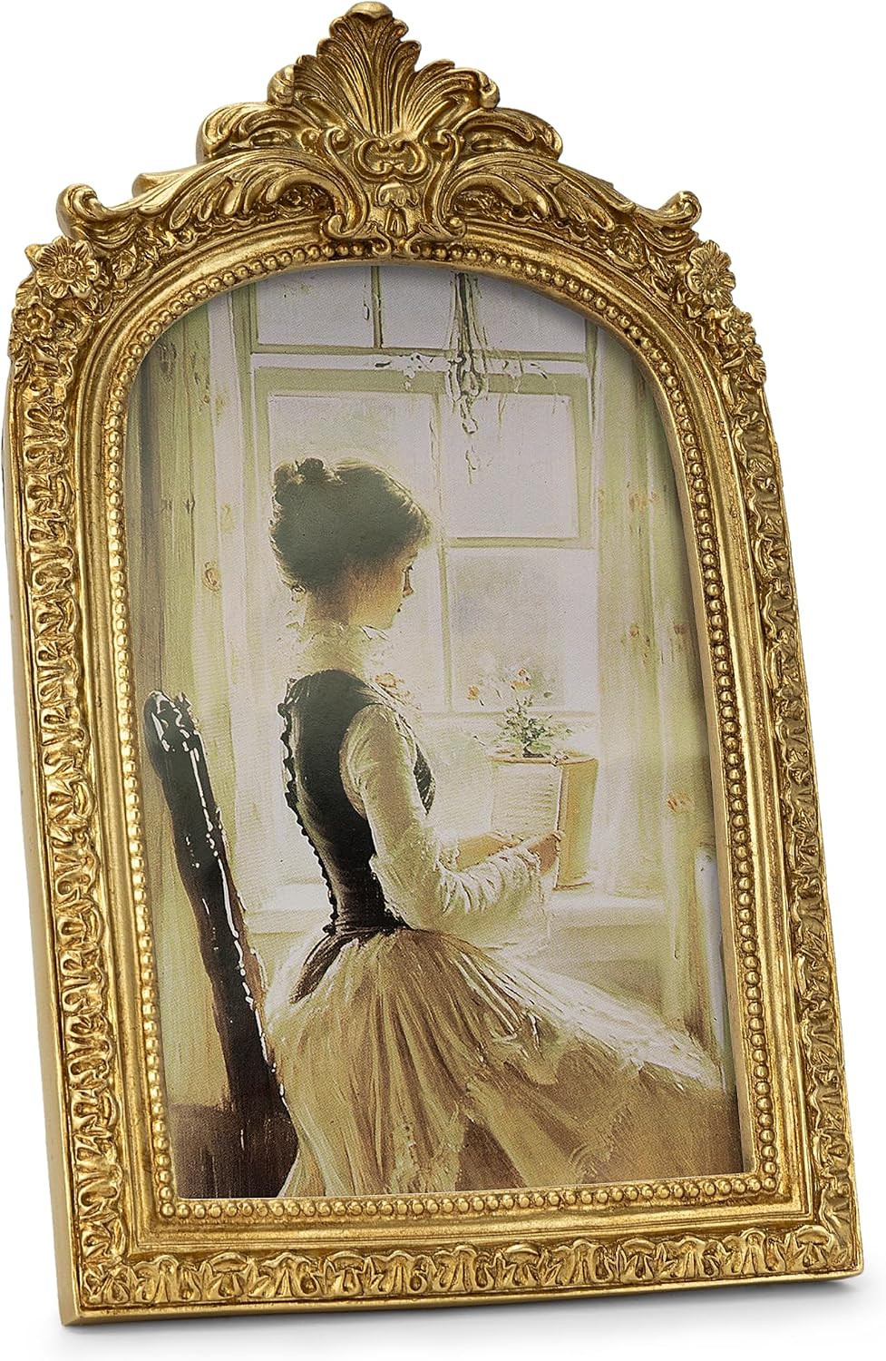 Vintage Picture Frame, Gold Vintage Arched Frame, Gold, 4x6 Inch | Amazon (US)