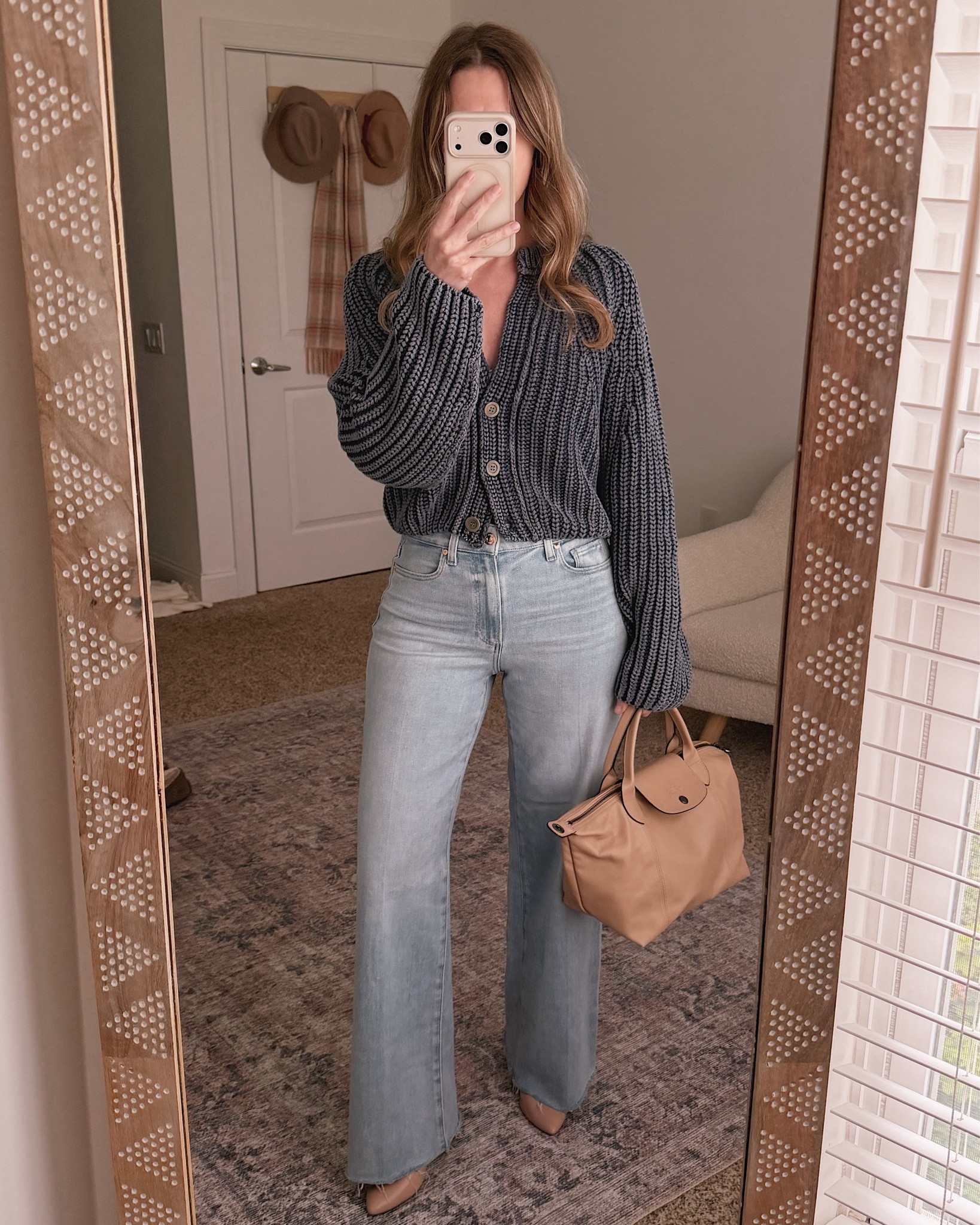 The color of the sweater is so amazing! It's probably my favorite of the bunch. Not as cropped as they say online. I love it with high waist jeans! 

 #LTKmomlife #LTKOver40 #LTKSaleAlert