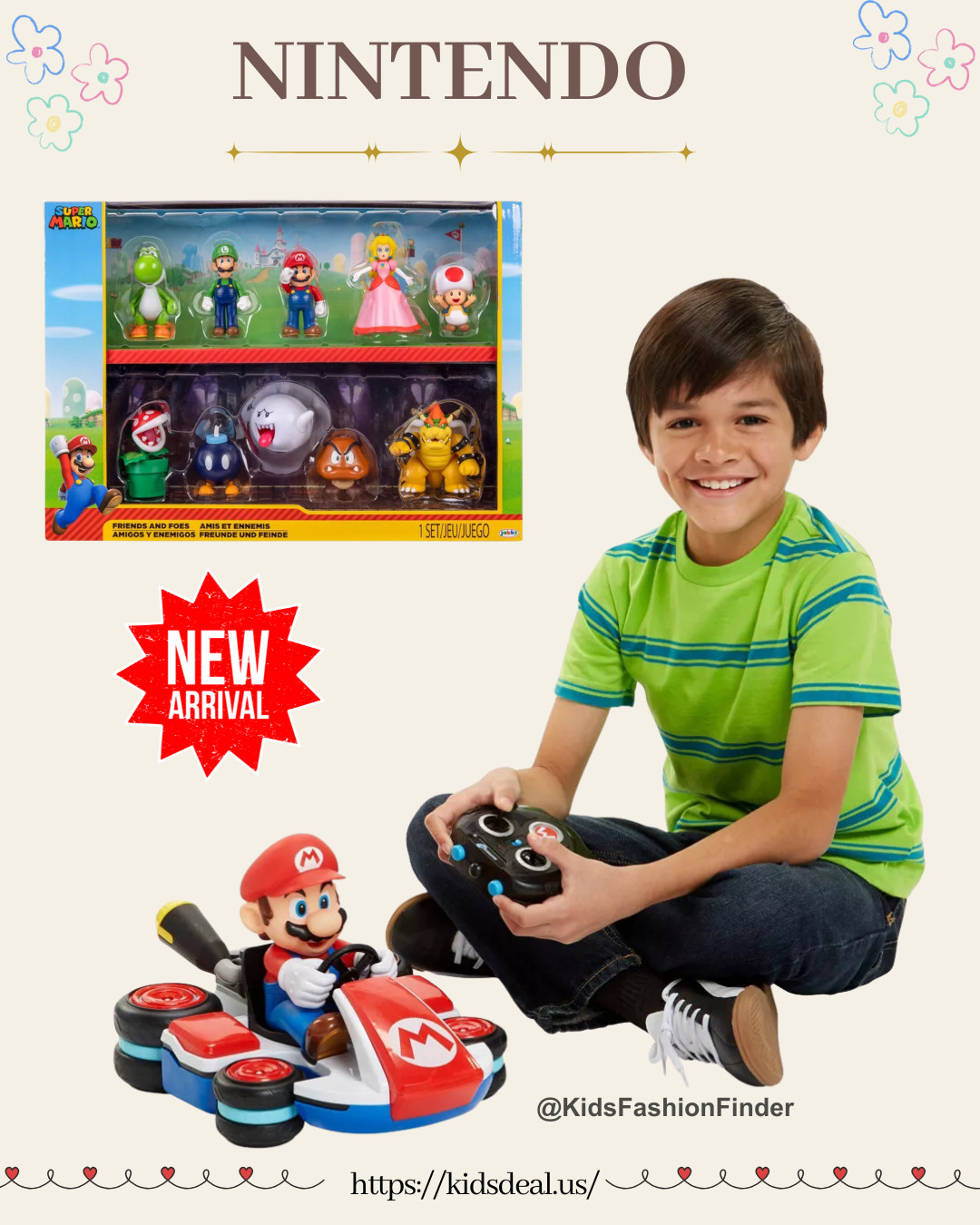 🍄✨ Mario fans are gonna LOVE this!

The Nintendo Super Mario Anti-Gravity XL RC Racer is seriously SO cool — the wheels fold in for Anti-Gravity Mode or pop out for Race Mode! 🚗⚡️

Super easy to control with the 2.4GHz remote and works up to 100 ft range. Kids go crazy for it!

And for collectors? The Super Mario Friends & Foes 2.5” Mini Figures (10-pack, Target Exclusive) is perfect for any Mario fan’s shelf or playtime world. 🍄💛

Such fun gift ideas for little gamers and Mario lovers! 🎁✨

#SuperMario #NintendoToys #RCRacer #MarioKartVibes #TargetExclusive #KidsGifts #HolidayDeals #MomLife #GiftIdeasForKids 🍄🚗✨ 

 

#LTKGiftGuide #LTKFindsUnder50 #LTKKids