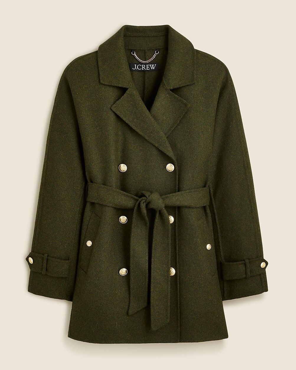 Trench coat in double-faced wool | J. Crew US