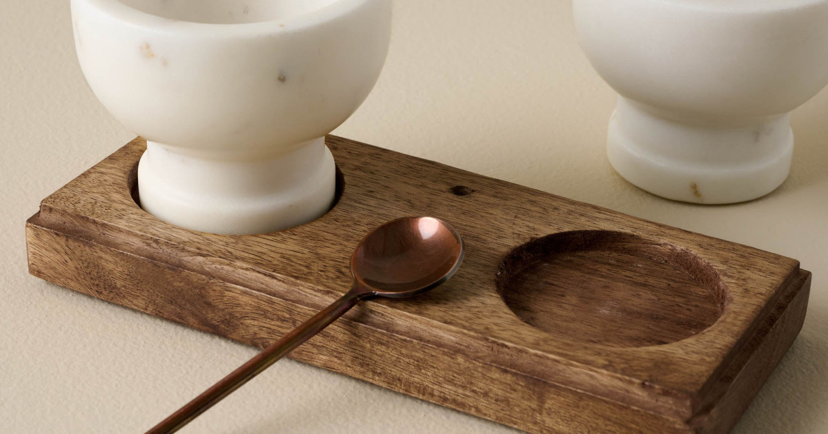 White Marble Salt + Pepper Set | Magnolia