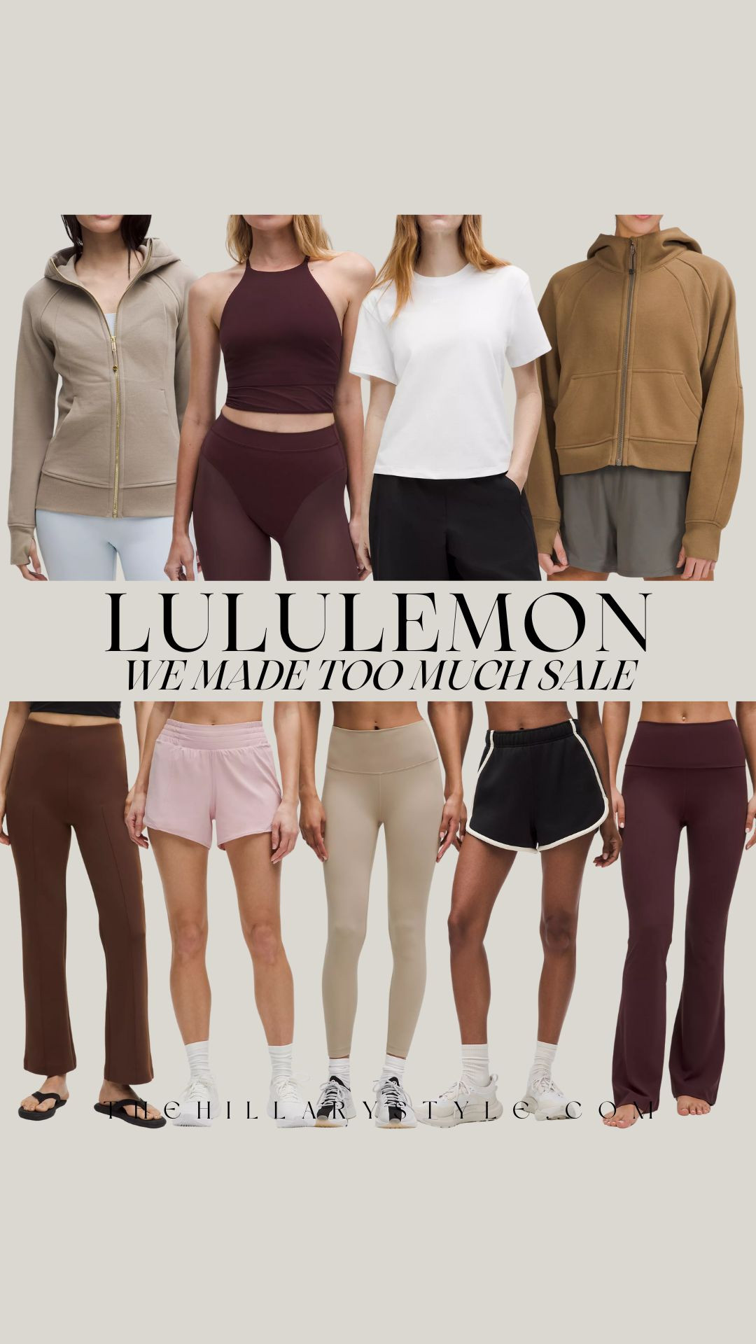 Lululemon We Made Too Much Sale

It's happening! The Lululemon We Made Too Much sale just dropped, and I've rounded up some incredible finds. From essential everyday pieces like the Scuba Half-Zip and Align leggings to versatile shorts and tanks, there are so many gems to snag at amazing prices. Perfect for your active lifestyle, comfy loungewear, or elevating your athleisure game. Don't walk, run to check out these deals before they're gone! Which pieces are you eyeing?

#LululemonSale #WeMadeTooMuch #LuluHaul #ActivewearSale #AthleisureStyle #LululemonAddict #SaleAlert #FitnessFashion #WorkoutGear #ComfyStyle #EverydayEssentials #MustHaves #TrendingFashion #TheHillaryStyle 

 

#LTKSeasonal #LTKActive #LTKSaleAlert