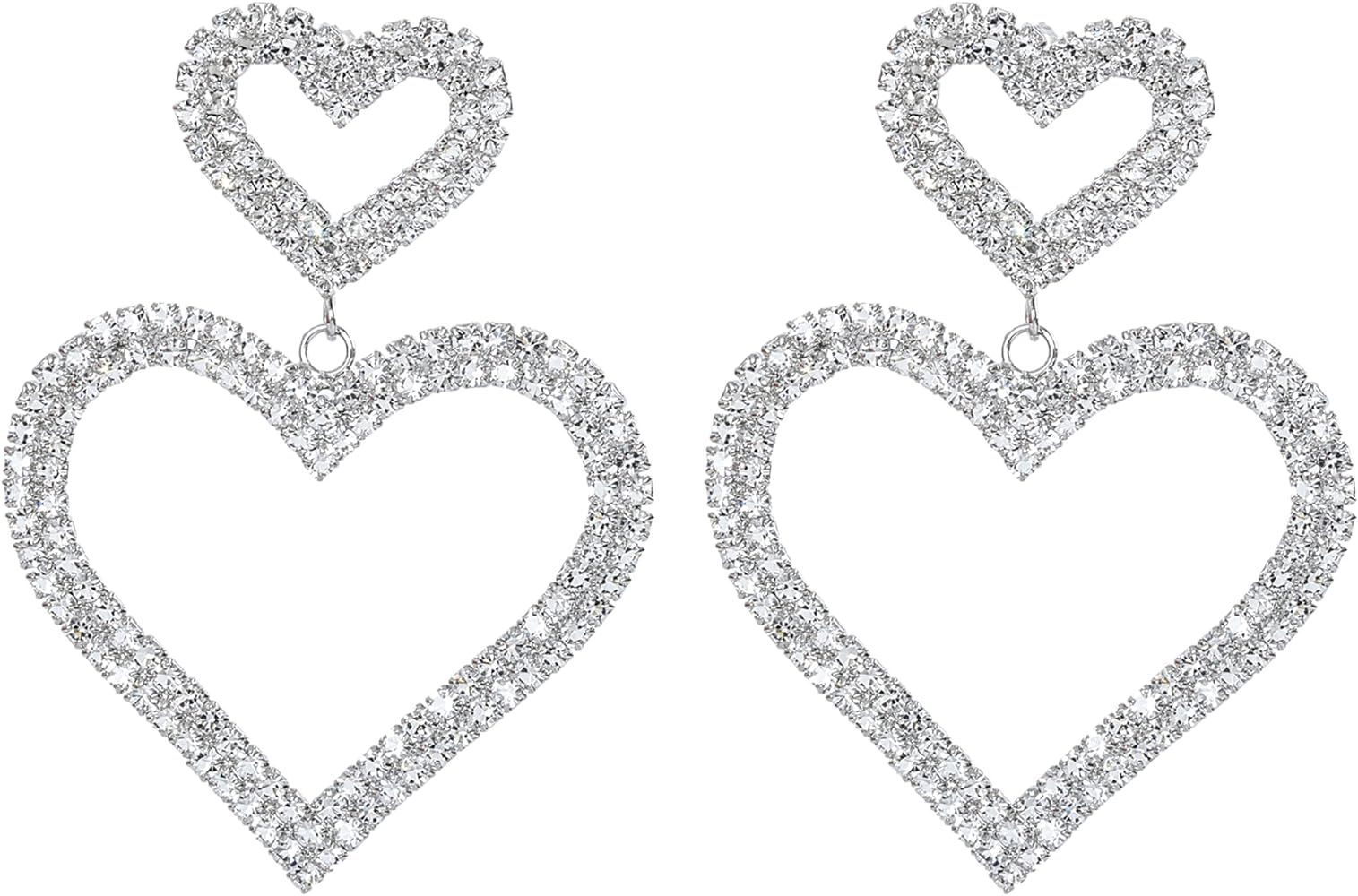 Rave Envy Heart Earrings for Women, Valentine Earrings for Women - Fashionable Statement Earrings... | Amazon (US)