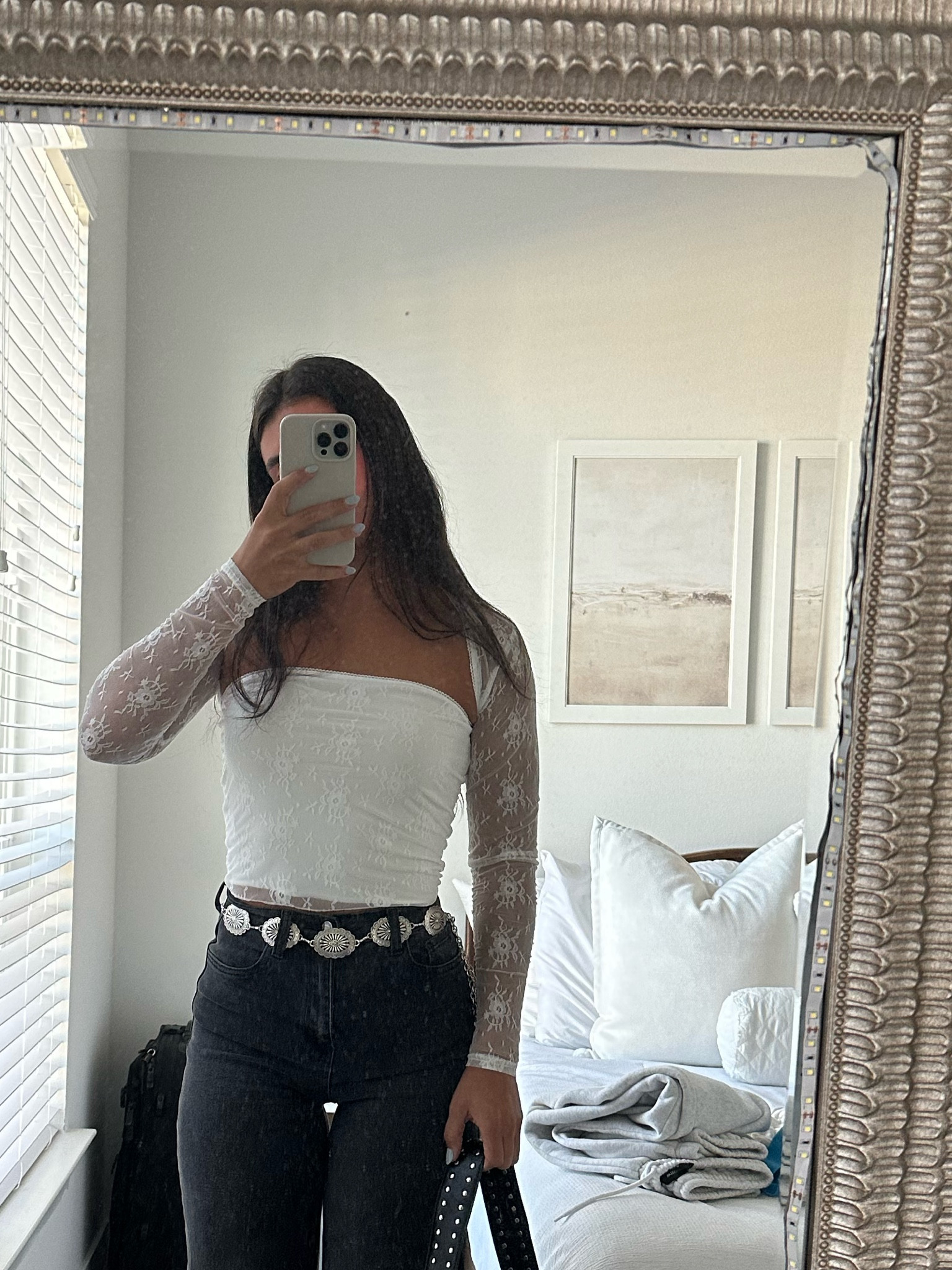 This cute lace white top is from Amazon! 🫶🏻 Very comfortable and good quality! #LTKxAmazon 

#LTKfindsunder50 #LTKFestival

#LTKSeasonal #LTKSummerSales #LTKStyleTip