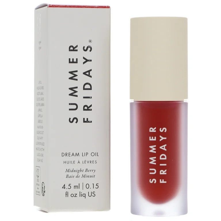 Summer Fridays Dream Lip Oil Midnight Berry 0.15 oz | Walmart (US)