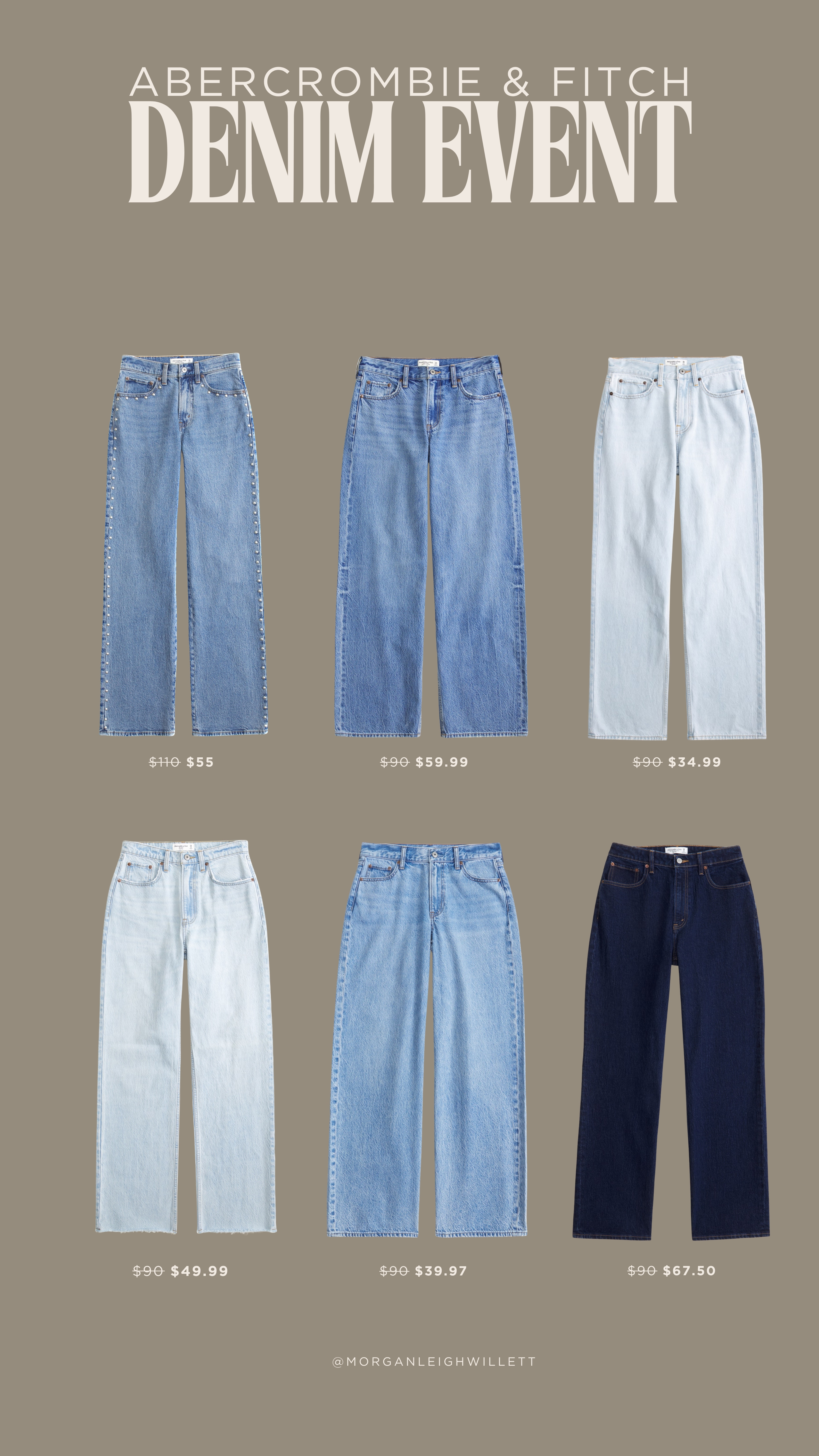 25-50% off all A&F jeans 👖
Extra 15% off with code SUITEAF

(I wear a size 26 in Curve Love!)

#LTKootd #LTKU #LTKSaleAlert