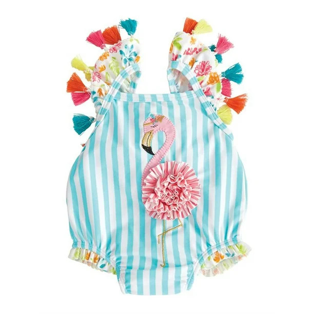 Dewadbow Toddler Kids Baby Girls 3D Flamingo Bikini Swimwear Swimsuit Bathing Suit Beach - Walmar... | Walmart (US)