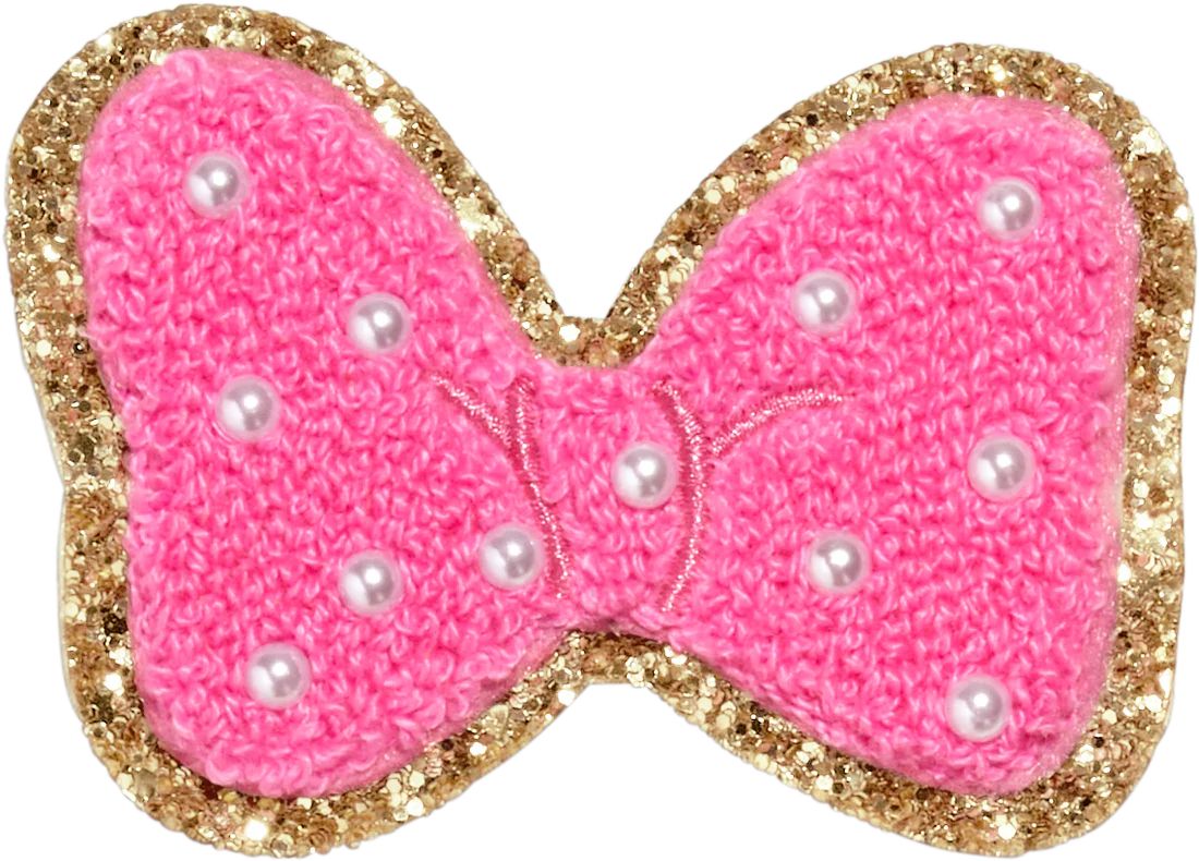 Bubblegum Disney Minnie Mouse Pearl Bow Patch | Stoney Clover Lane