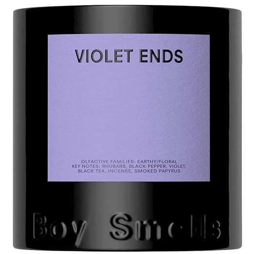 Boy Smells Violet Ends Candle - 8.5 oz - Aromatic Candle for Home with Rhubarb, Violet and Smoked... | Amazon (US)