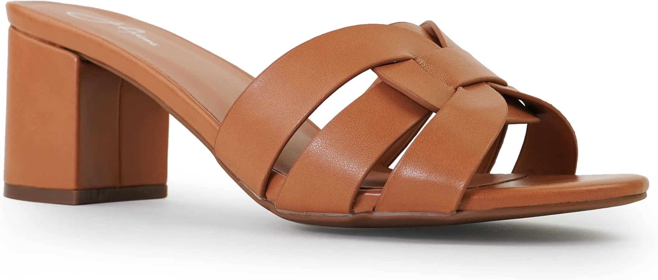 J. Adams Nori Mules for Women - Dressy Slip On Block Heeled Sandals | Amazon (US)