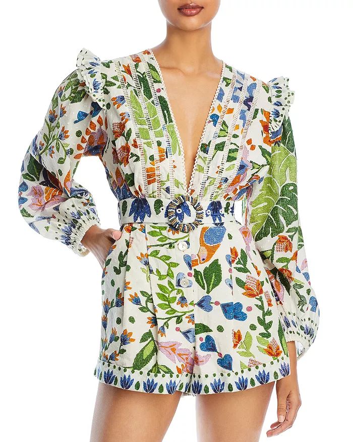 Summer Garden Printed Belted Romper | Bloomingdale's (US)