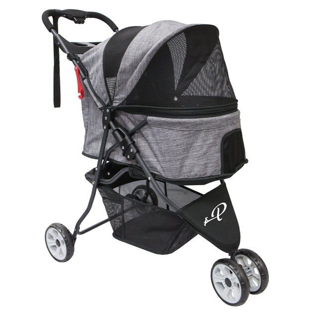 PETIQUE Glacier Dog & Cat Stroller, Grey - Chewy.com | Chewy.com